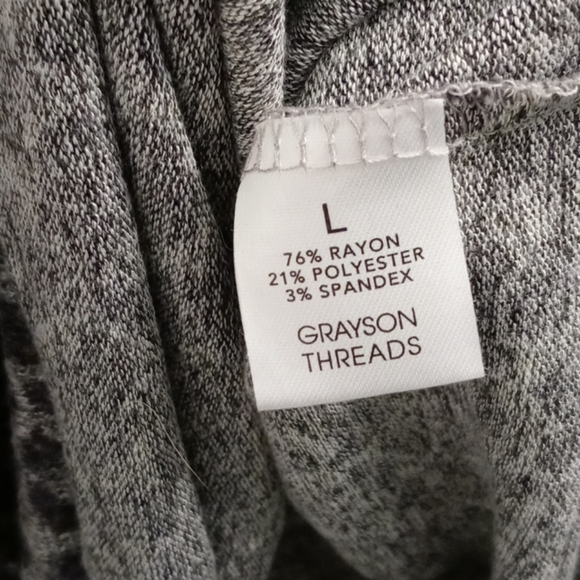 Grayson Threads Gray Leopard Print Top grey - Picture 3 of 4